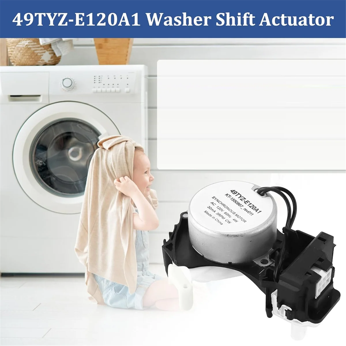 W10913953 49tyz-E120a1 Washer Shift Actuator for Whirlpool Amana Kenmore Maytag Washer Parts Replace W10597177 AP6037270