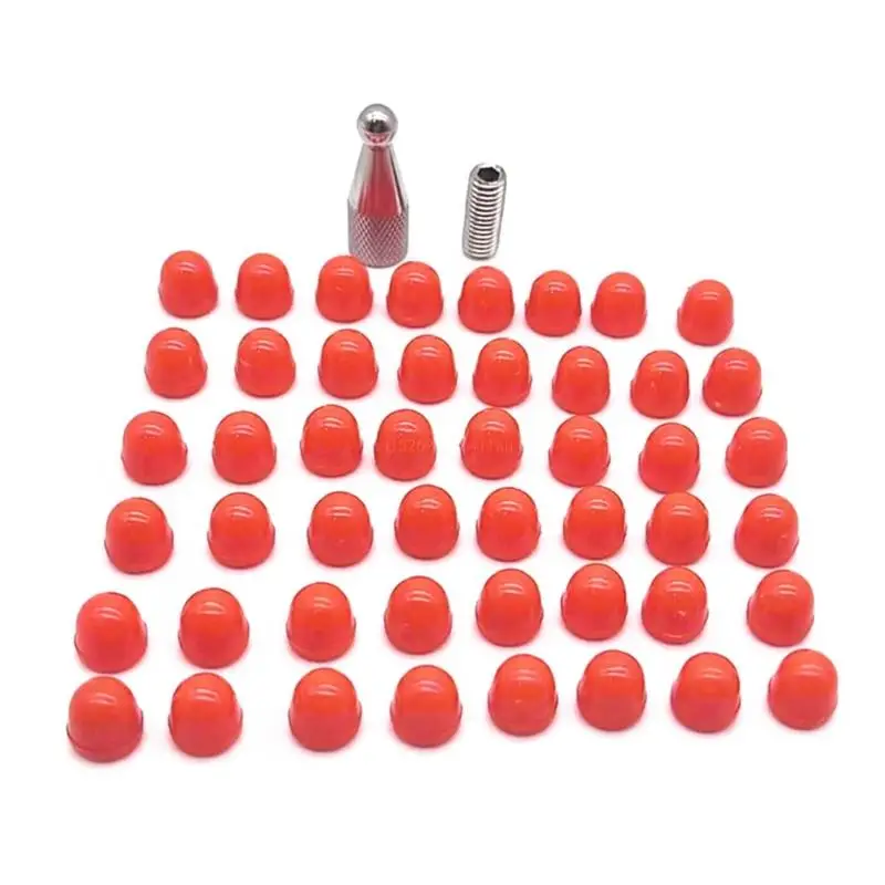 

Dent Removal Tools Dent Repair Tool Kits Dent Removal Rubber Heads Tips Dent Rubber Hammer Tips 48Pcs/Pack