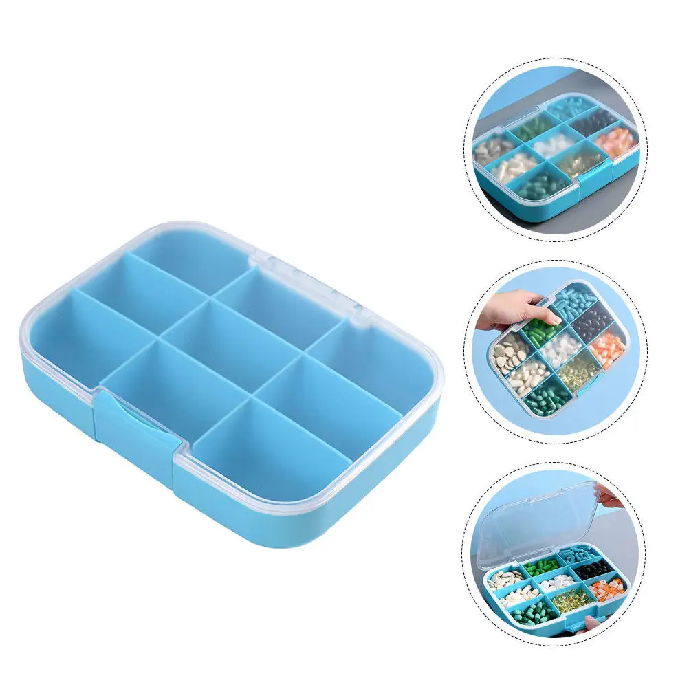 

Large Capacity Multi-Grids Medicine Organizer Portable Pills Box Travel Tablet Case Waterproof Dispenser Holder Storage