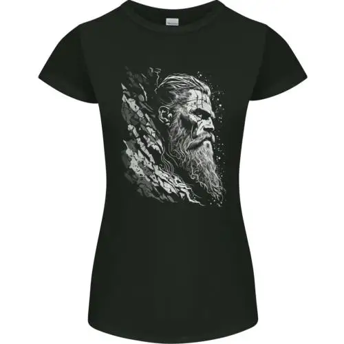 Viking Elder Valhalla Odin Norse Gods Womens Petite Cut T-Shirt