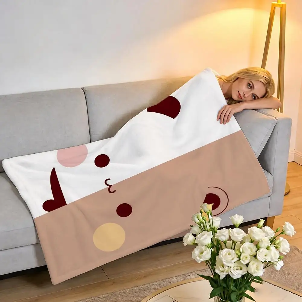 Animation Bubu Dudu Throw Plush Flannel Throw Blanket | Pet Cover for Dog Cat, Sofa Bed Travel Picnic Home Textile Decor