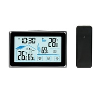 BALDR Large Screen Wireless Weather Station In/Outdoor Digital Temperature Humidity Monitor Comfort Level Indicator Sensor