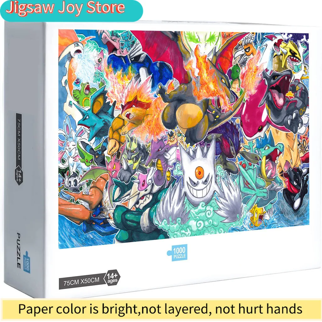 

Новая головоломка с блестящими покемонами: украшение для дома, игра, подарок D