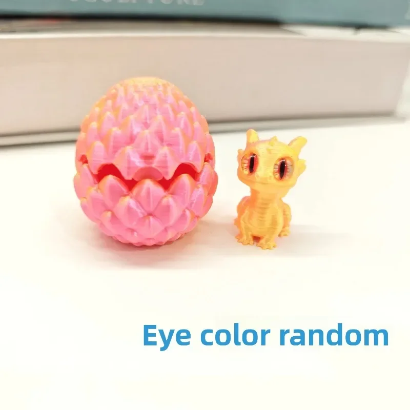 ثلاثية الأبعاد مطبوعة زينة الحفلات الحلي تمثال بيضة التنين عيد الميلاد تفقيس الشكل ديكور المنزل الحديث مصغرة مكتب ديكور #5