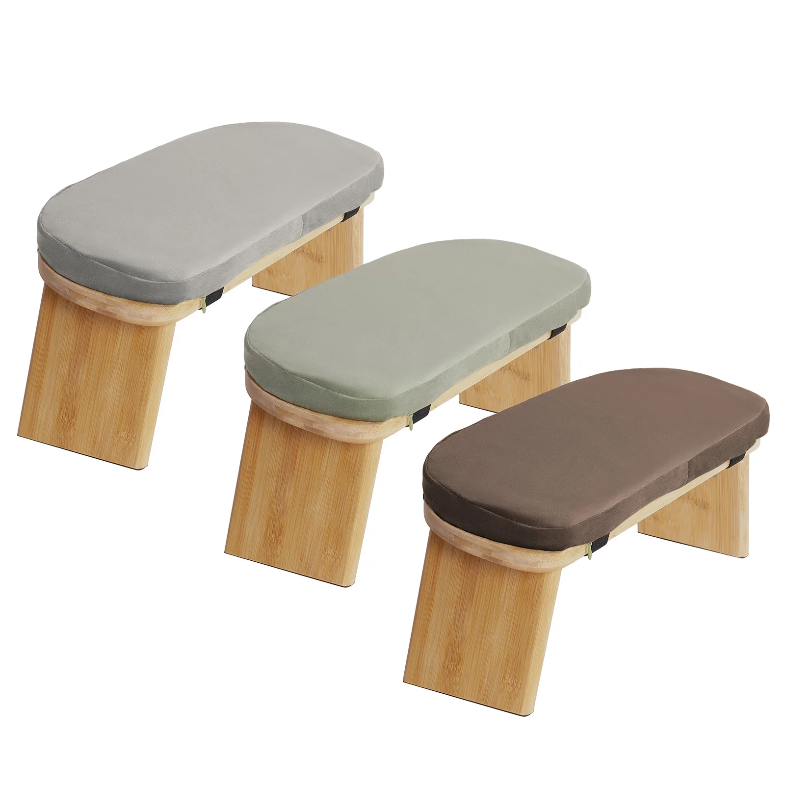 Modern Meditation Bench Foldable& Ergonomic Meditation Stool Yoga Bench Prayer Bench With Carrying Bag image 5
