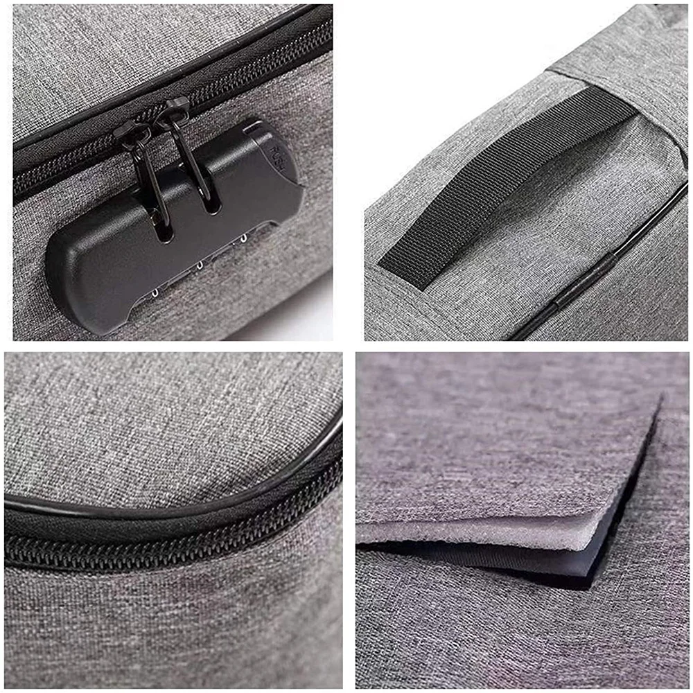 Imagen 6: Bolsa de Almacenamiento de Documentos y Boletos de Gran Capacidad, Organizador de Certificados, Maletín con Estampado Floral y Letras, con Cierre