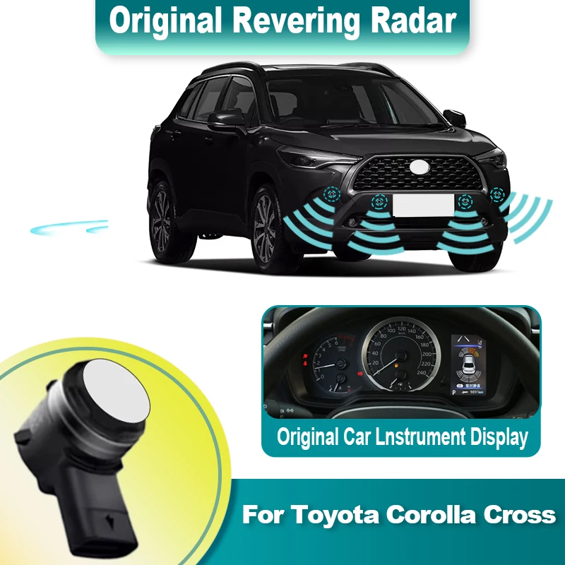 Reversing Blind Spot Front Rear Image Radar Sensor Sound Warning Indicator Probe System For Toyota Corolla Cross 2021 to 2024