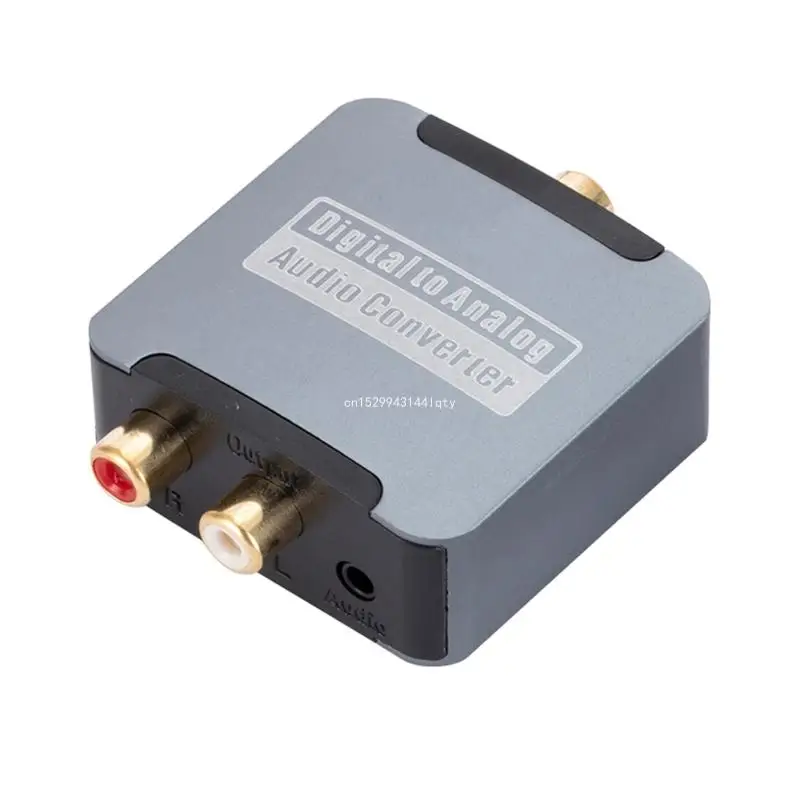 1 Juego convertidor Digital a analógico con Cable USB + Cable fibra óptica + Cable macho 3,5mm a DualRCA