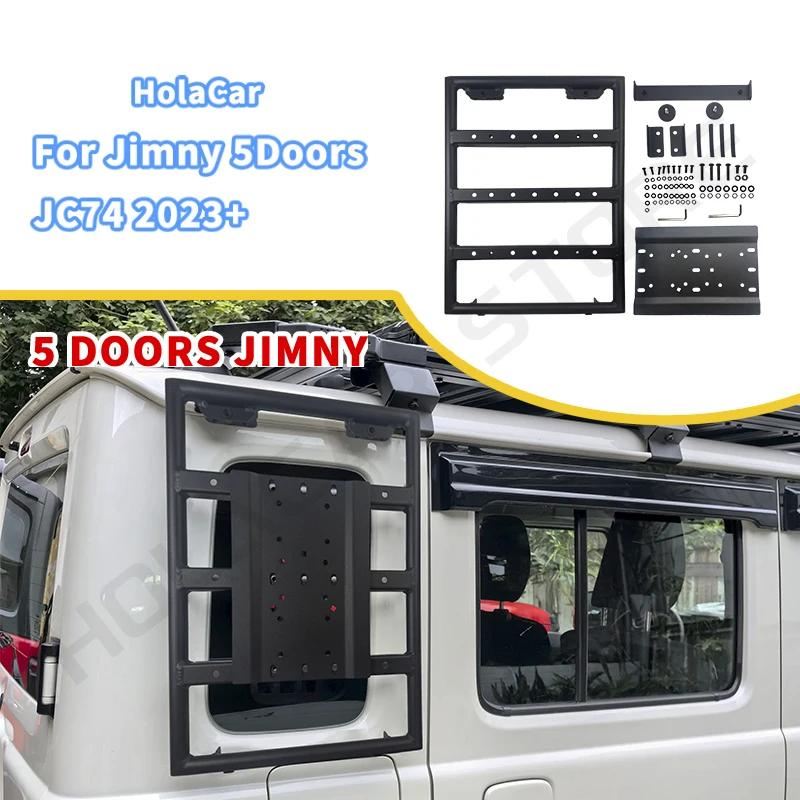 Tanque de combustible de gas de repuesto, bidón de gasolina de 6L, gasolina para coche con soporte, recipiente para tanque de aceite para Suzuki Jimny NoMade, 5 puertas