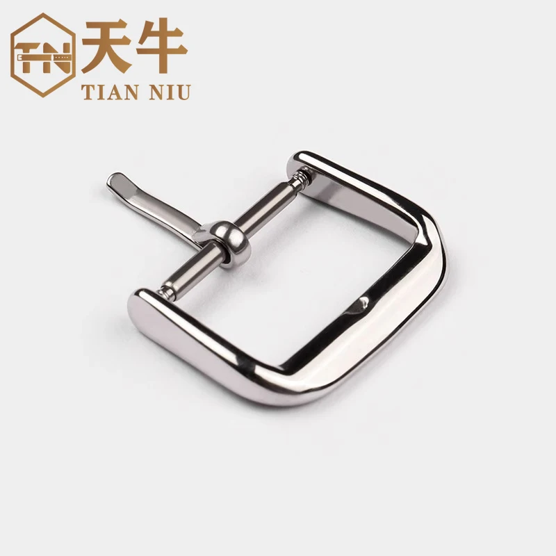 Silver Gold Rose gold Stainless Steel Watch Strap Buckle Polished Metal Watchband Clasp 6 10 12 16 18 20 22mm Watch Accessories