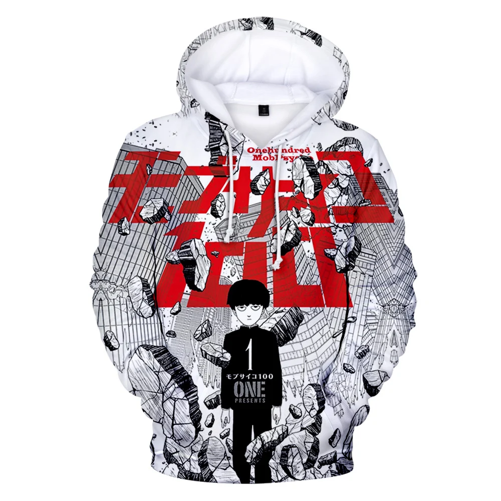 Mob Psycho 100 3D Trendy Print Hoodie Comfortable Loose Hip Hop Hoodie Casual All-match Harajuku Unisex Hoodie tops