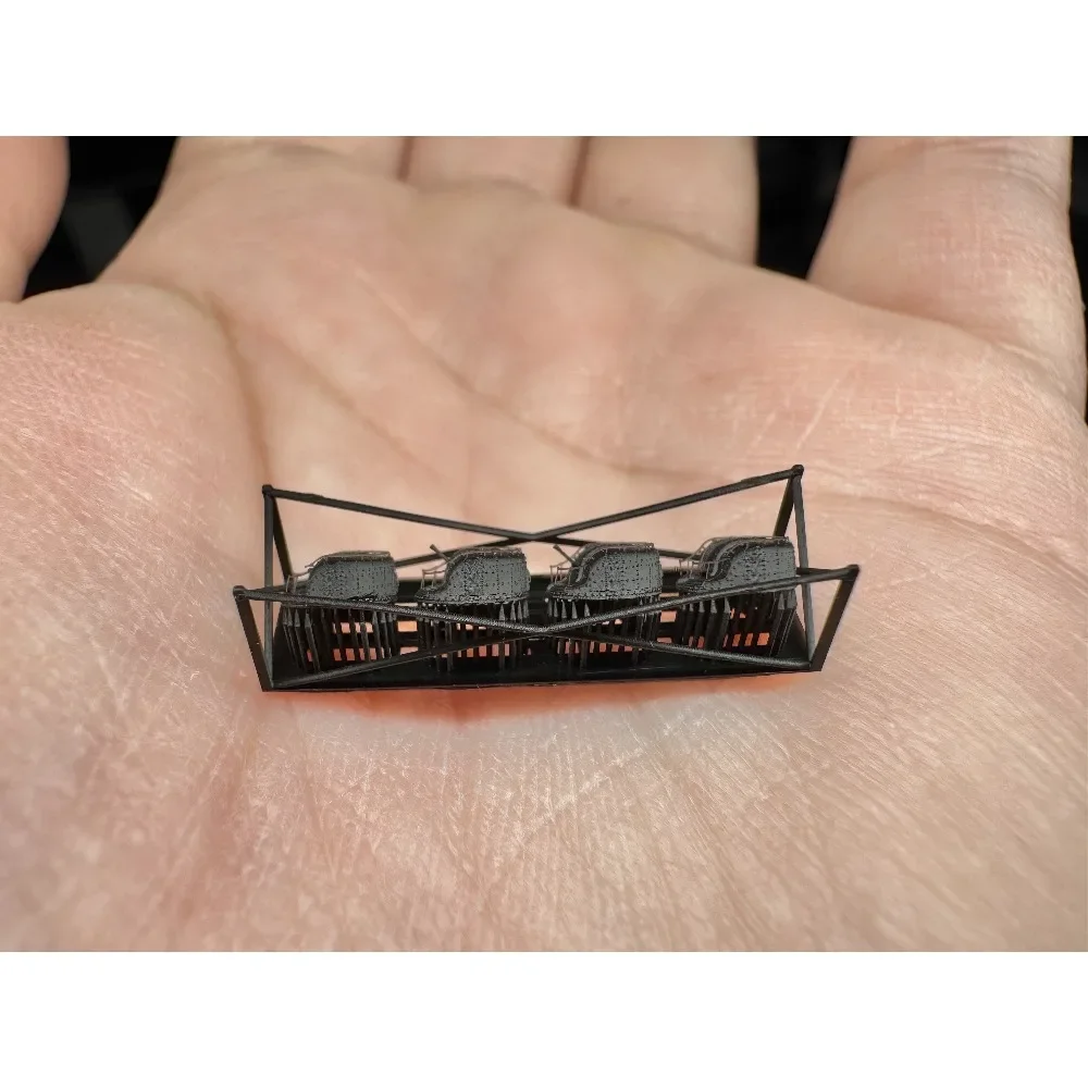 

MUYI MODEL R700078 1/700 IJN TYPE 96 25MM TRIPLE MOUNTS AA GUN WITH ANTI-SMOKE SHIELD A Super detailed 3D Print Part