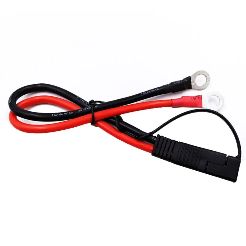 Motorcycle Battery Charging Cable SAE to O Ring  Fast Charging Adapter Extension Power 10AWG SAE Cable