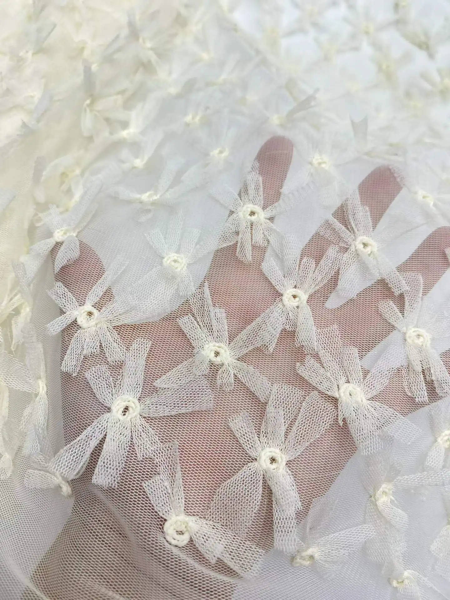 

Latest French 3D Tulle Lace Fabric 2026 High Quality African Lace Nigerian Tulle Lace Fabric 5 Yards for Women Dresses Sewing