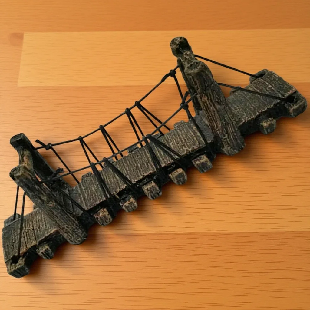 

Fish Tank Bridge Decor Aquarium Resin Craft For Fish Hideout Underwater Landscape Ornament Tank Supplies