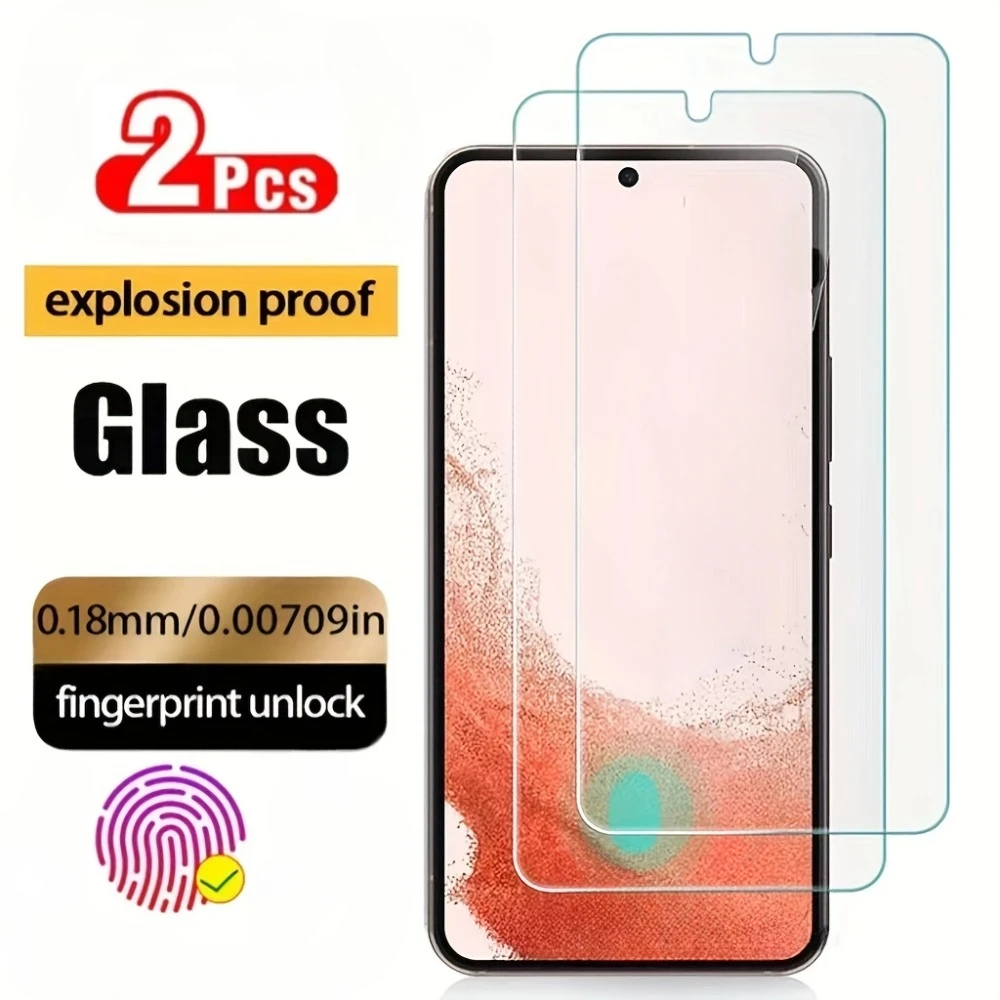 2Pcs Tempered Glass Screen Protectors For Samsung For Galaxy S21 S22 S23 Plus S24 Ultra For Galaxy S20 FE S21 S22 S23 S24 Plus