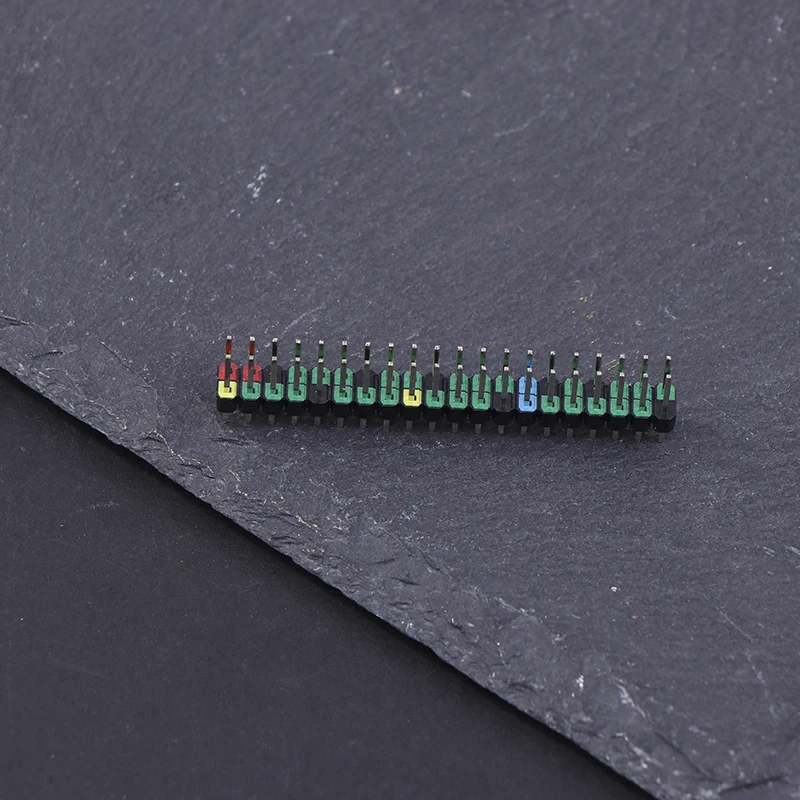 1Pc 2x20 Pin Male GPIO Header Colorful Mark Prevent Wrong Plug Dual Row Male 20 Pin Stacking Header Extend Straight Connector