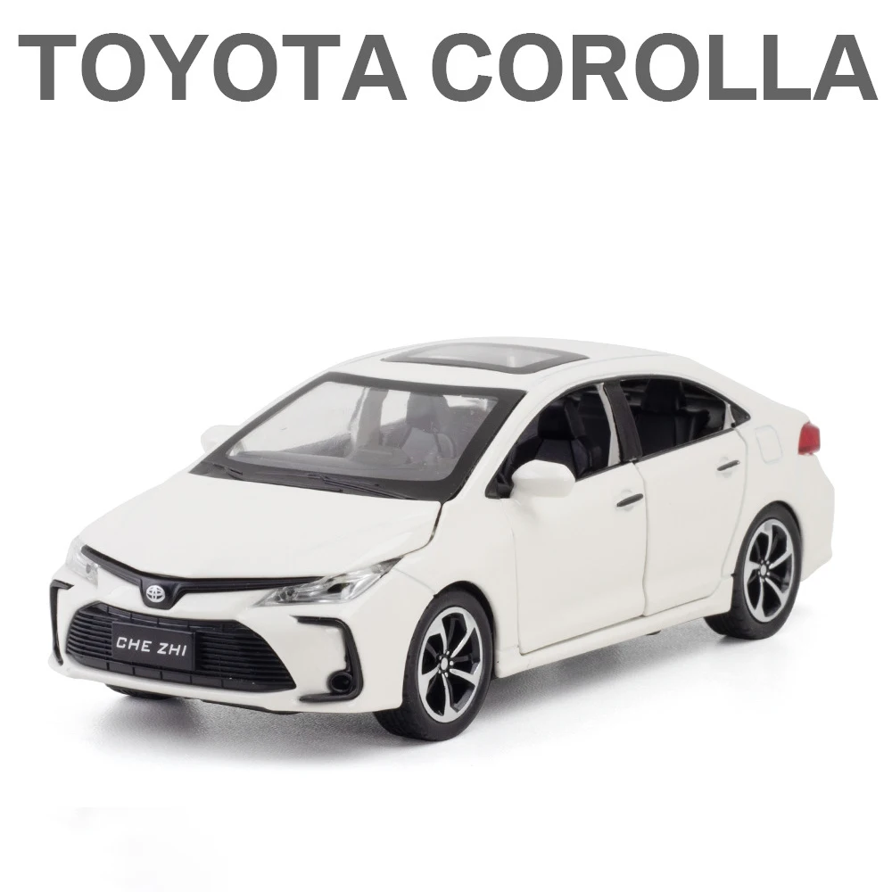 1:32 Toyota Corolla Alloy Car Toy Car Metal Collection Model Car Sound And Light Toys For Children Birthday Gift