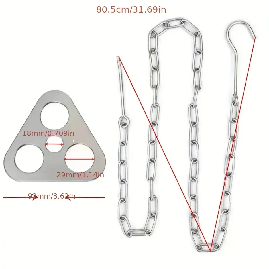 في الهواء الطلق شواء ترايبود المحمولة انفصال معلقة الرف الفولاذ المقاوم للصدأ التخييم النار شواء وعاء ترايبود مجموعة #4