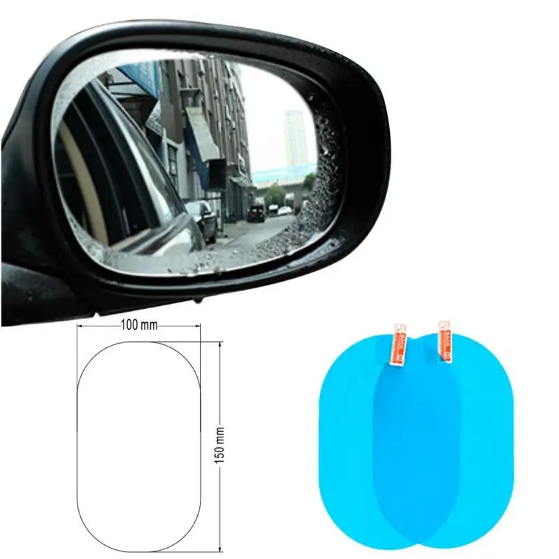 

2pcs Car Rearview Mirror Side Window Film Waterproof Anti-Fog Rain-Proof Protective Car Sticker Mirror Window Clearness Foils