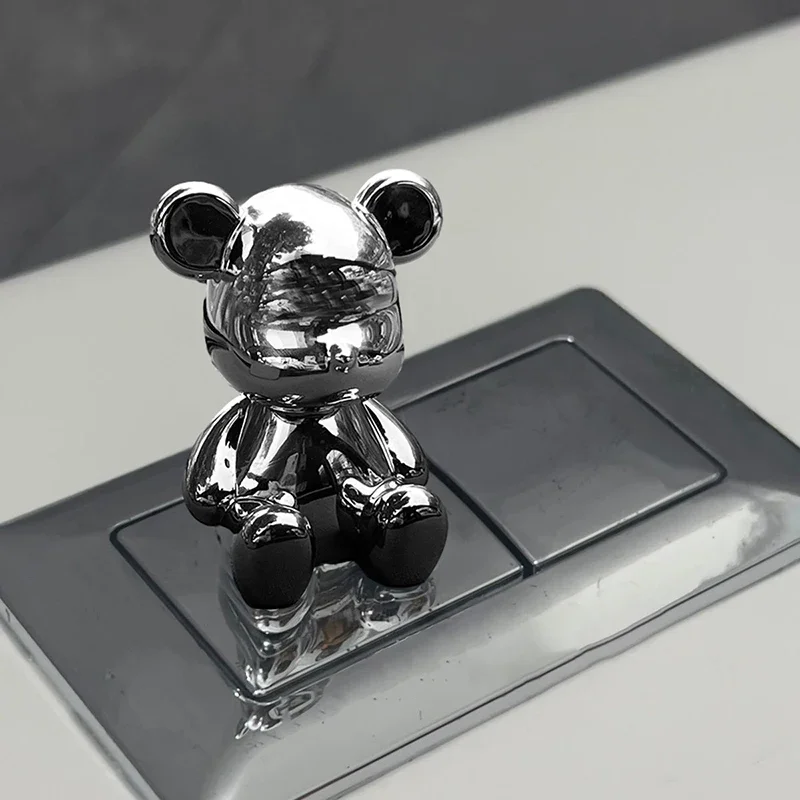 

Прижимная кнопка для унитаза в форме сломанного сердца, самоклеящаяся кнопка для унитаза с кроликом, защита для ногтей, ручка крышки унитаза, кнопка смыва бака