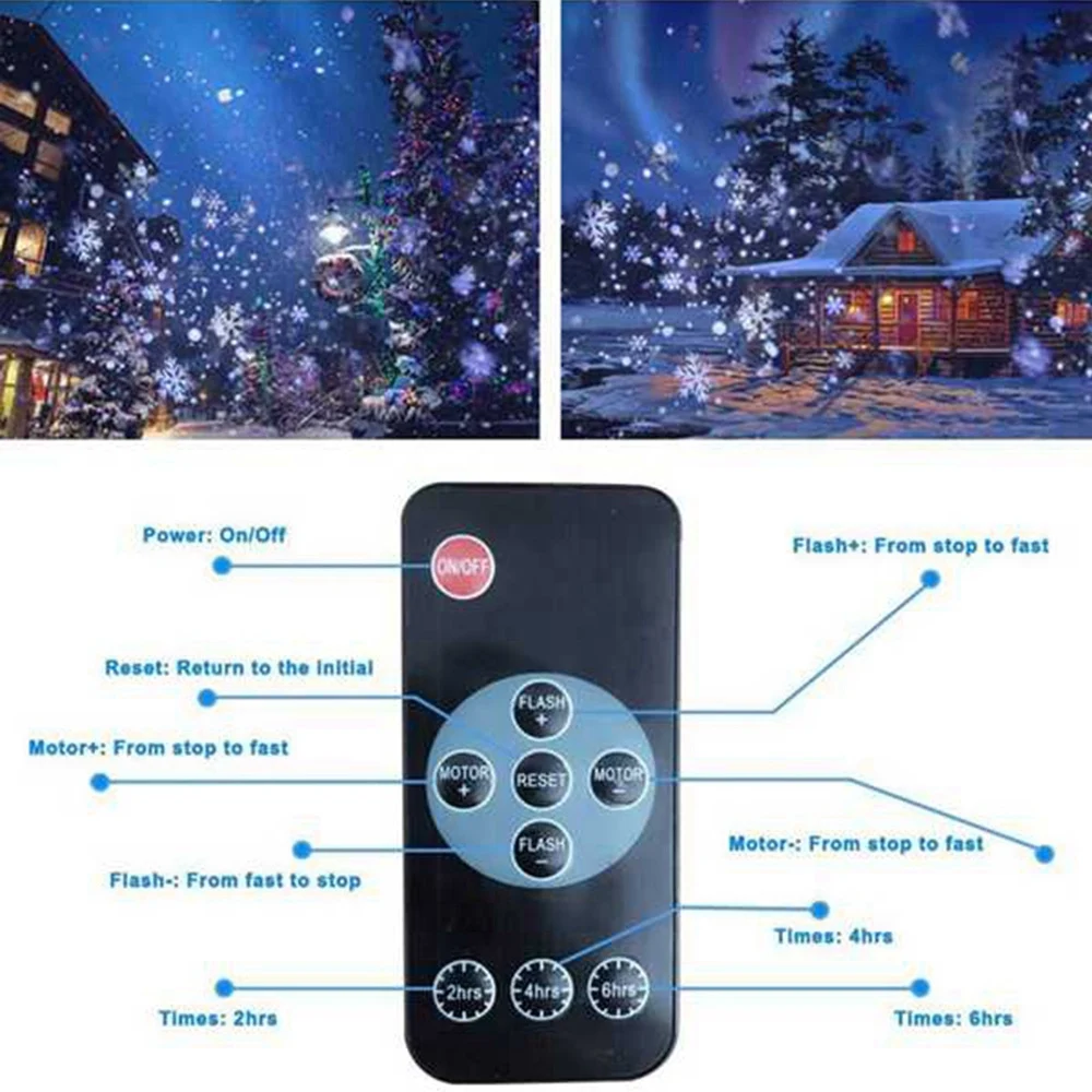live-Smart Night Light Lampada per proiezione di neve Lampada da tavolo Smart Universe Lampada 3D Lampada per proiezione binoculare colorata-AU