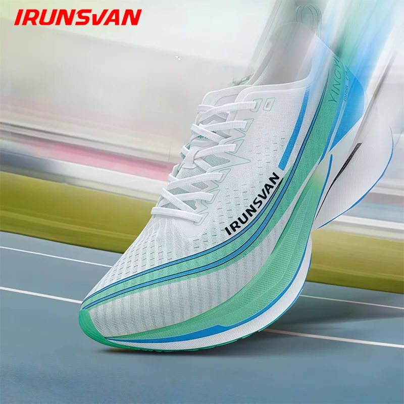 IRUNSVAN Men's Track And Field Training Shock-Absorbing Running Shoes Full-Length Carbon Plate Women's Sports Shoes Lightweig 86