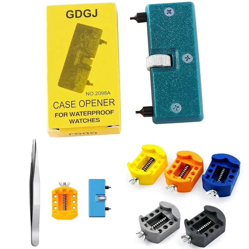 1PCs Einstellbare Uhr Opener Zurück Fall Werkzeug Presse Näher Entferner Schlüssel Schraube Schlüssel Reparatur Kits Werkzeuge Uhr Batterie Entferner