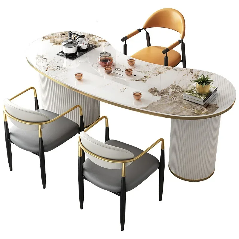 

Set Household Tray Kettle Integrated Modern Minimalist Balcony Kung