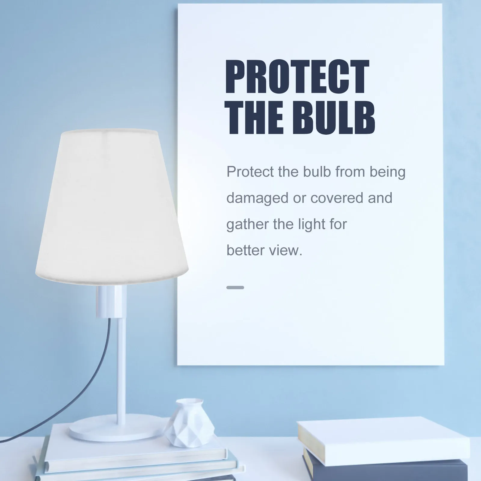 

Тканевый абажур (1 шт.) для настенных светильников, торшеров, люстр. Защита для ламп, мягкая подсветка, комфорт для глаз, прочный кронштейн, простая установка.