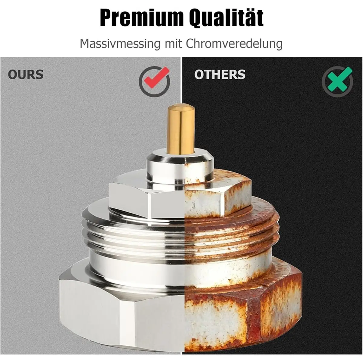 

Высококачественный адаптер радиатора M30 X 1,0 на M30 X 1,5 для клапанов 1011445 - Адаптер термостатического клапана с тонкой резьбой