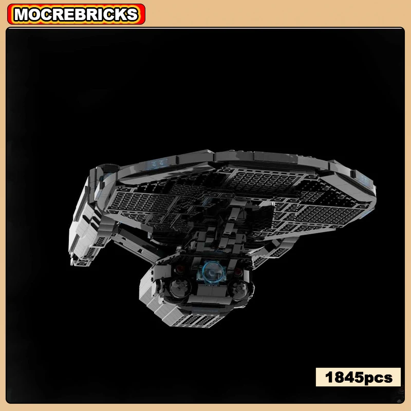 

MOC-68738 Film Space War USS Vengance Federation Dreadnought-class Starship V1 Building Block Assembly Model Brick Toys Kid Gift