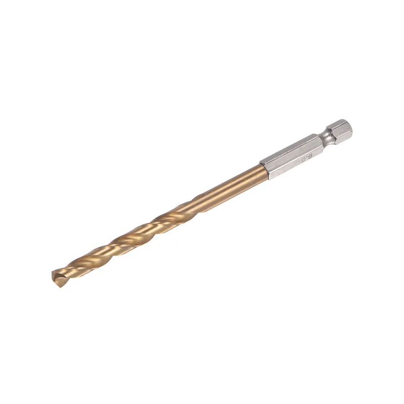 Hex Shank Titanium M35 HSS Twist Drill Bit 6/7/8/9/10/11/12/13mm Hex Twist Drill Bit with 1/4" Shank Drilling Tool Power Tools