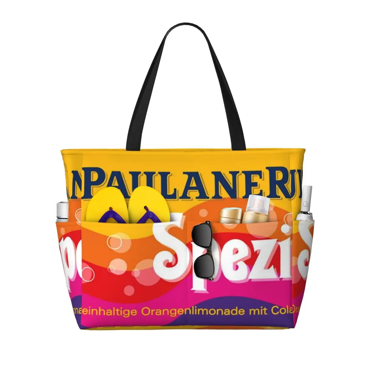 Paulaner Spezi Munich Beach Tote Bag Sport Gym Yoga Duffle Large Tote Bag Women Travel Bag Fitness bag