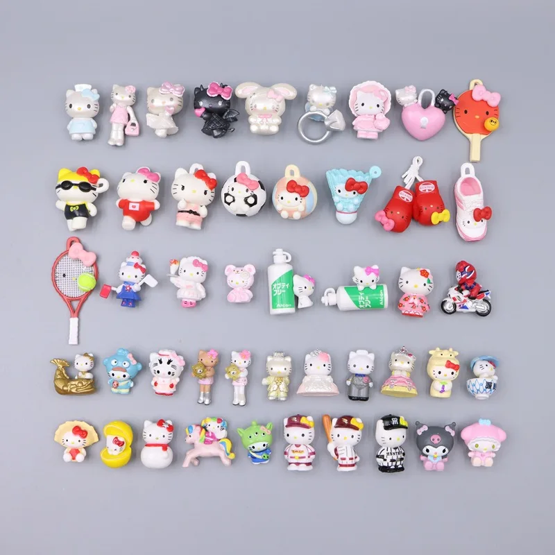 Porte-clés Hello Kitty, mignon, dessin animé, polyvalent, décoration de sac à dos, accessoires pour femmes, accessoires de bureau, vente en gros pour étudiants