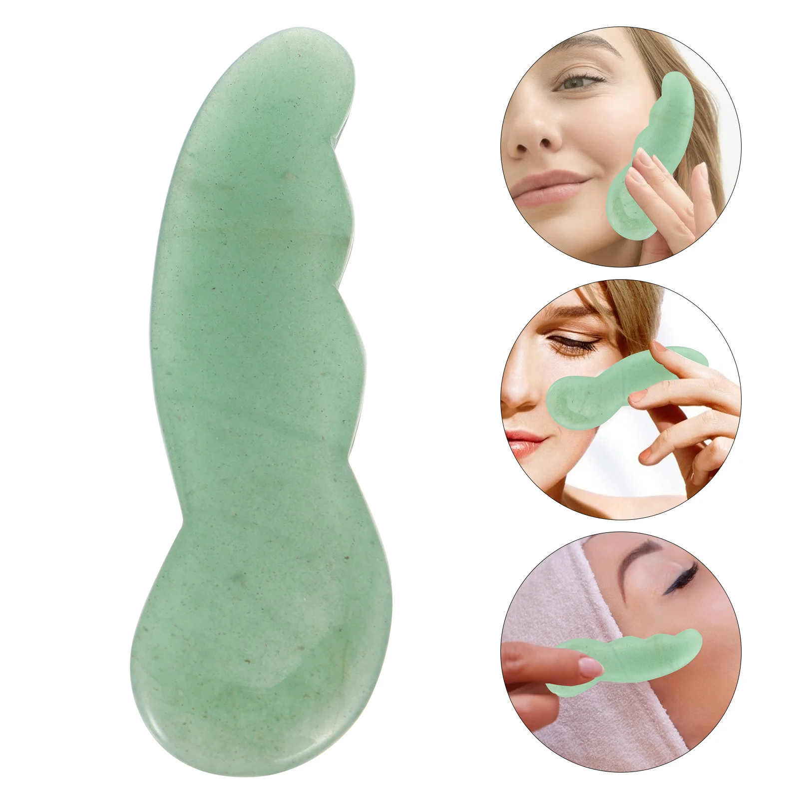 

1Pcs Jade Gua Sha Scraping Board Facial Massage Tool for Anti-Aging Lymphatic Drainage Pain Relief and Skin Circulation