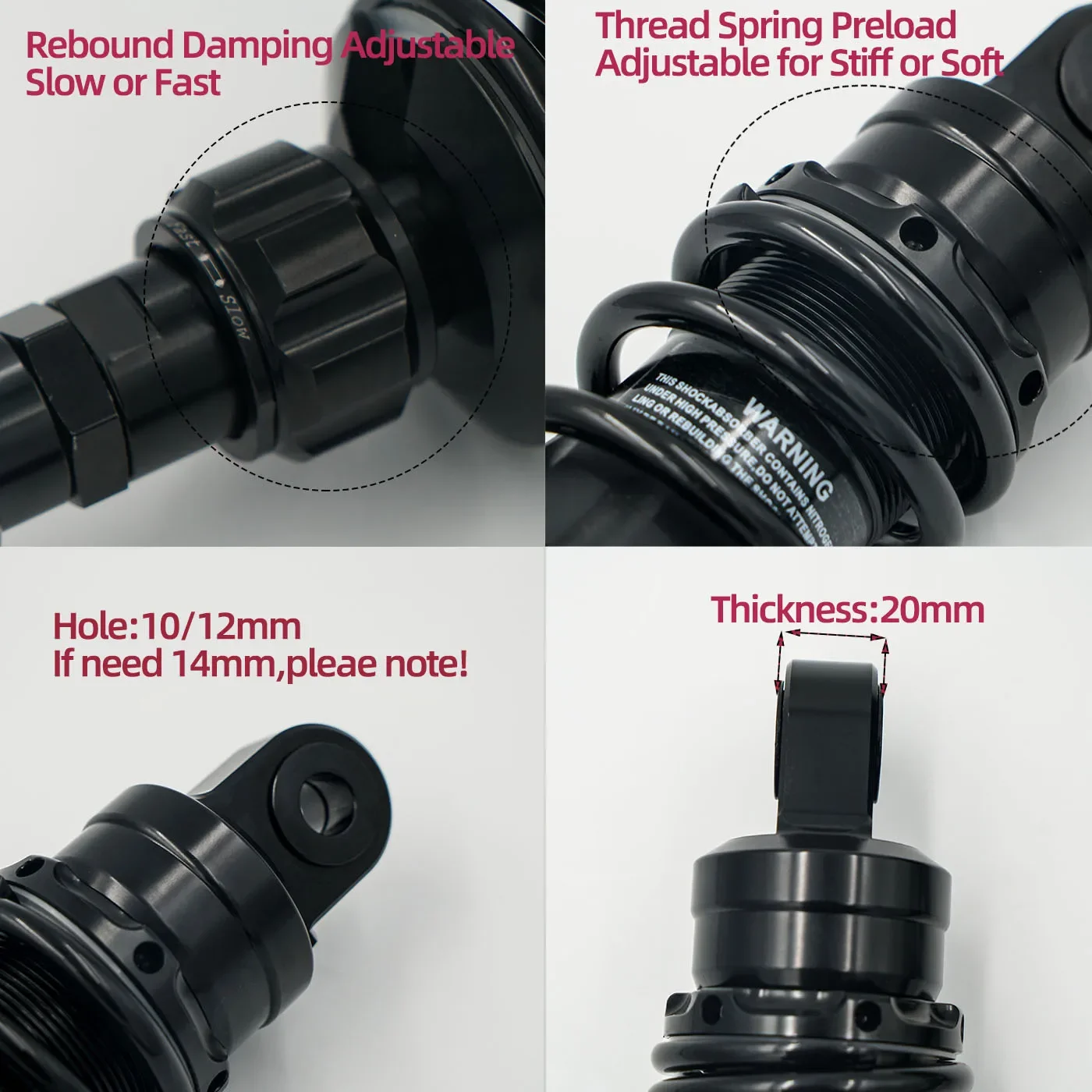 Fork 20mm 1Piece All Black 285mm 305mm 325mm 345mm 365mm 280mm 300mm 320mm 340mm 360mm 290 310 330 350 370 295 315 335 355 375mm