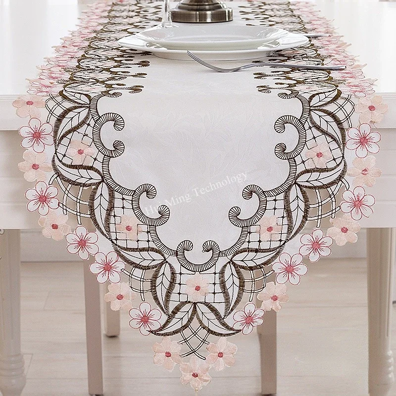 Table Runner For Dining Table Runners Europe Embroidered 40*200cm Fresh Tv Cabinet Cover Modern Table Cloth Flag Wedding Party
