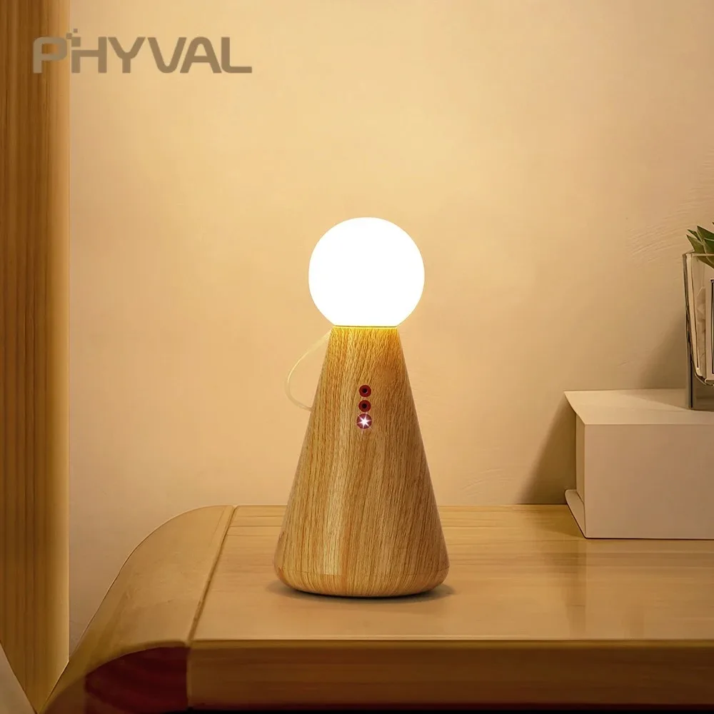 Wood Grain Table Lamp Nordic LED Decorative Lighting For Bedrooms Bedside Tables Studies Homes Offices Decorative Night lights