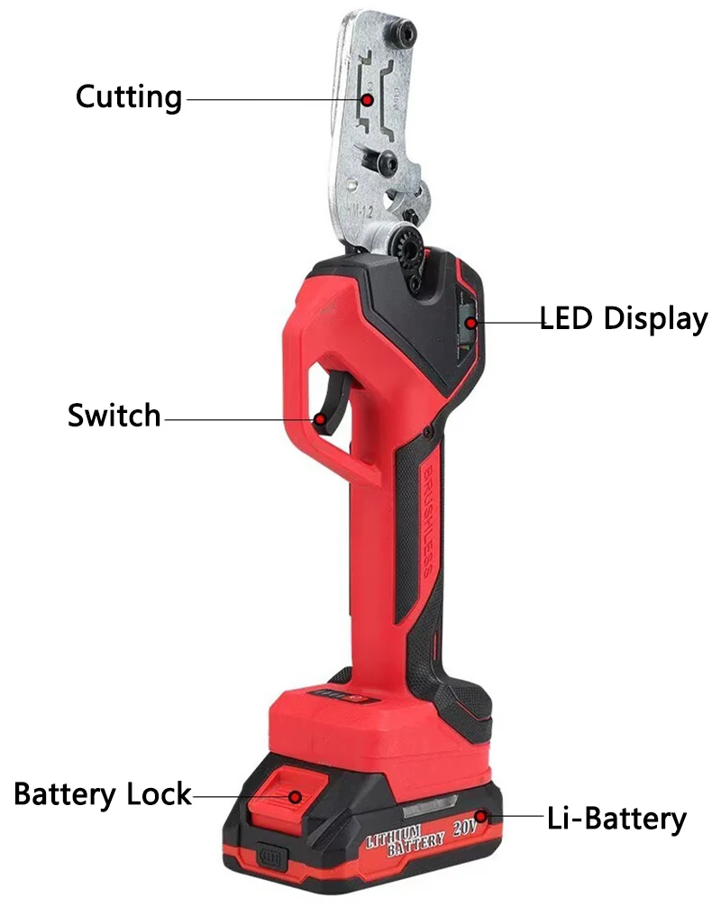 Electric Guide Rail Cutting Machine HM-1.2 Guide Track Cutting Scissors Aluminum/Iron C45 Guide Rail Cutting Machine