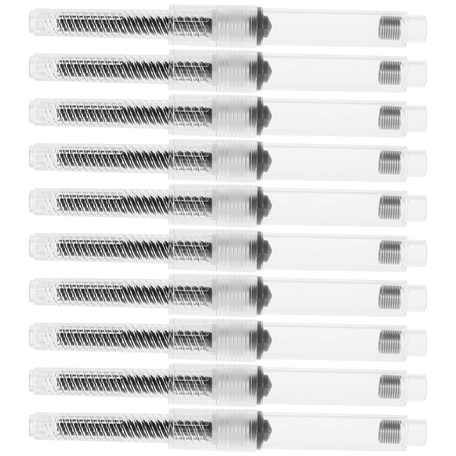 10 قطعة قلم حبر للكتابة ممتص حشو أقلام سوداء ملحقات نافورة عبوة