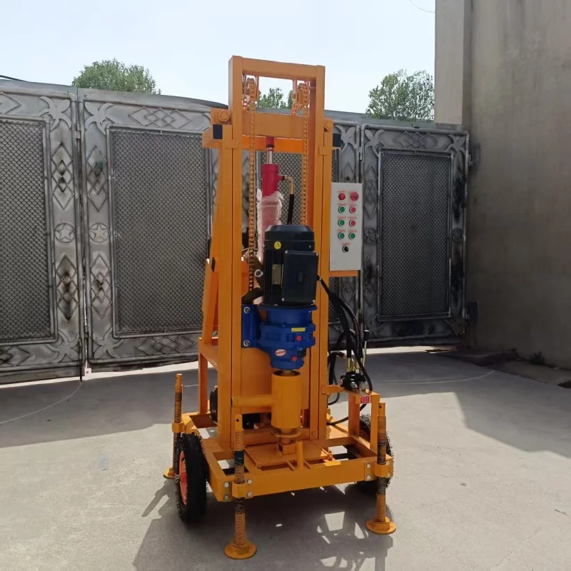 Plate-forme de forage portative hydraulique de puits d'eau de machine de forage portative d'équipement de forage