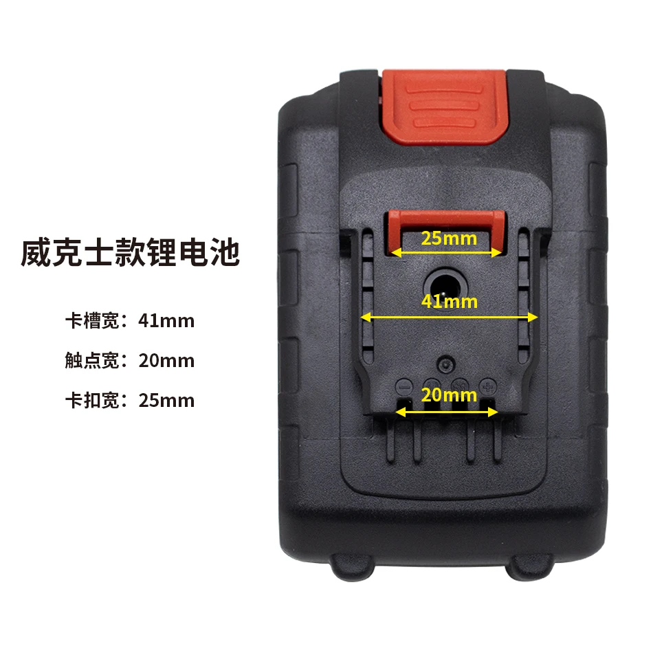 21V 4Ah  High Capacity Rechargeable Lithium Ion Battery for WORX 18V 20V Electric Saw Electric Drill and Garden Power Tools