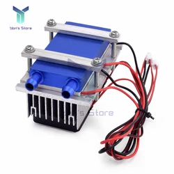 144W Thermoelectric Peltier Refrigeration Cooler 12V Semiconductor Air Conditioner Cooling System  + Brushless DC Fan DIY Kit