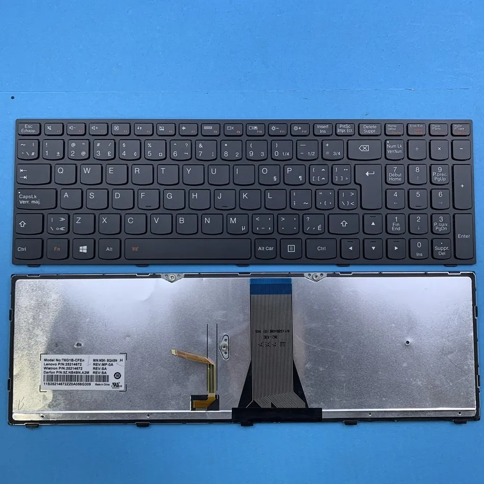 Canada Backlit Laptop Keyboard For Lenovo G50-30 G50-45 G50-70 G50-70m G50-80 G51-35 G70-35 G70-70 G70-80 Series CA Layout