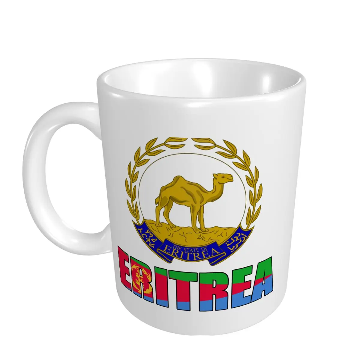 Mark Cup Mug Eritrea Letter Flag Emblem Coffee Mugs Tea Milk Water Cup Travel Mugs For Office Home