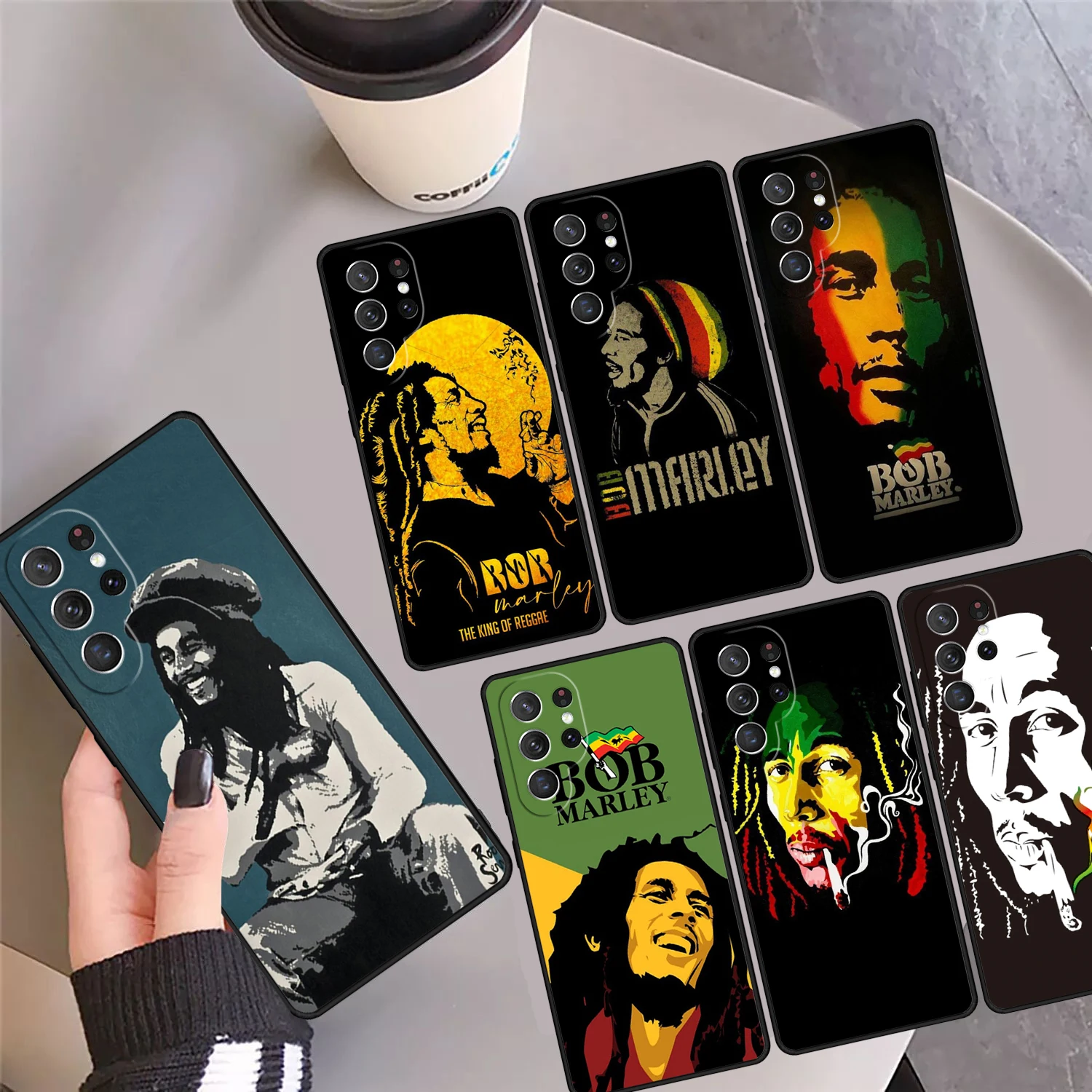 Bob Marley Quotes Rasta Reggae Phone Case Cover For Samsung Galaxy S24 Ultra 23 S22 Plus S21 FE S20 S8 S9 S10 Note 10 Pro 20