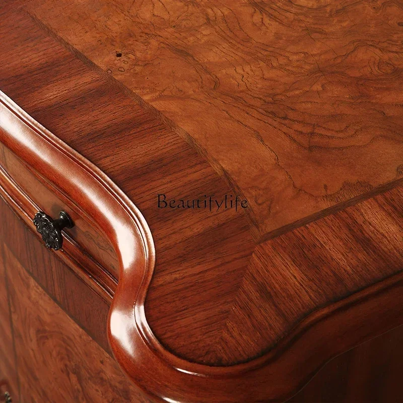 خزانة جانبية أوروبية أمريكية جديدة طراز جديد خزانة شاي من الخشب الصلب ss 8617