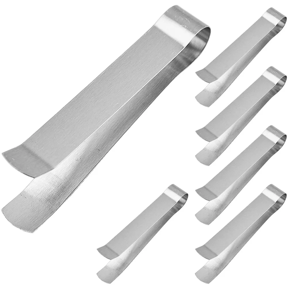 6Pcs Stainless Steel Wick Trimmers Extinguishers Ergonomic Tweezers for Scented Aromatherapy Tea Light Jar Candles