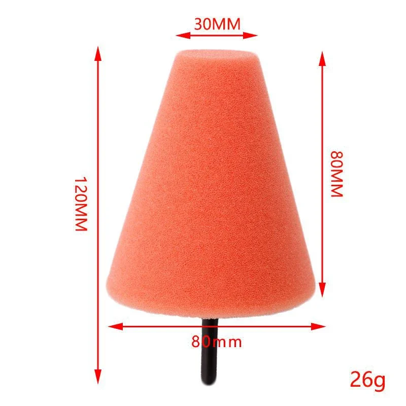 Car Wheel Hub Buffing Shank Polishing Sponge Power Tapered polishing sponge disc for automobile tire hub Auto  Sponge Car Gadget